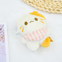 Porte-clés en peluche chat miniature personnalisé OEM, chaton doux et moelleux, breloque de sac en peluche, jouet en peluche avec logo et couleur personnalisés, cadeau