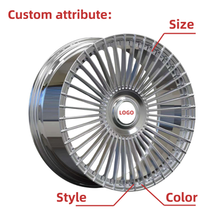 Cerchio Forgiato Bku 5x112 da 17 18 19 Pollici Cerchione in Lega Argento a 15 Razze per <span class=keywords><strong>Mercedes</strong></span> <span class=keywords><strong>Benz</strong></span> Classe E 260e W201 <span class=keywords><strong>W126</strong></span> W116 R129 W140 - Product Image 6