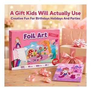 Super Value Aluminum Sticker Artwork Box Offers <b>Shimmer</b> Sheets Scene Templates <b>Eye</b> Accessories for Children Parties - Product Image 3