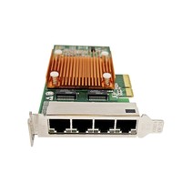 Tarjeta adaptadora de red para servidor PCIe de 4 puertos, tarjeta NIC 10/100/1000M Gigabit Ethernet, compatible con dúplex completo/dúplex medio