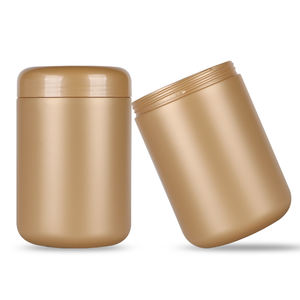Wholesale Custom 1000ml Gold Large Round Power Bottle Manufacturers 1000g HDPE <b>Protein</b> Jar - Product Image 4