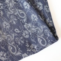 Tissu denim léger teint en fil et imprimé sur mesure de haute qualité, tissé jacquard, pour vêtements, sacs et chaussures – Vente en gros