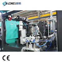 Machine de soufflage de bouteilles PET entièrement automatique LS-A2 à 2 cavités, 5 ml-2 L, avec moteur Mitsubishi PLC, pour la production de bouteilles d'eau et de boissons