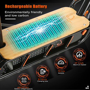 Kugoo <span class=keywords><strong>C1</strong></span> Pro + Điện Xe Tay Ga Với Giỏ 500W Mạnh Mẽ Xe Đạp Điện 47 Km/h Tốc Độ 70Km Phạm Vi Điện Xe Máy Di Động Xe Tay Ga - Product Image 3