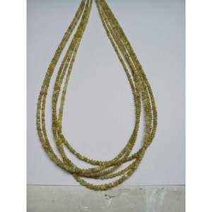 Perles de Diamant Brut Naturel Jaune Non Taillé en Éclats, Pierres Précieuses de 3mm-5mm, Fil de 20 Carats pour la Fabrication de Bijoux, Prix de Gros - Product Image 2