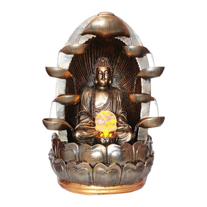 Fontaine d'eau en bronze moulé sous pression, statue de <span class=keywords><strong>Bouddha</strong></span> moderne, décoration extérieure pour <span class=keywords><strong>jardin</strong></span>, maison, parc - Product Image 6