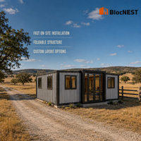 BlocNEST Maison Conteneur Moderne Extensible Préfabriquée pour Usage Résidentiel