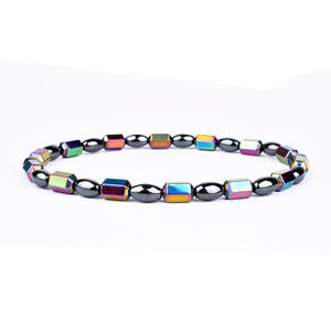 <span class=keywords><strong>Bracelet</strong></span> de cheville en pierre noire de couleur populaire <span class=keywords><strong>bracelet</strong></span> de perles magnétiques hommes et femmes accessoires de <span class=keywords><strong>pied</strong></span> décontractés - Product Image 3