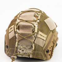 Couverture de casque tactique Camouflage de protection extérieure couverture de casques rapides avec cordon élastique Nylon housses de casque en tissu respirant