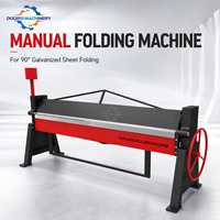 Machine de pliage manuelle pour atelier de fabrication de tôles, à pince réglable pour la pliage droite de plaques fines en acier et de conduites d'air
