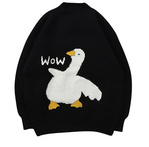 Maglione Jacquard alla moda personalizzato OEM <span class=keywords><strong>maglieria</strong></span> da <span class=keywords><strong>donna</strong></span> girocollo a girocollo con motivo a cuore maglione maglione personalizzato da <span class=keywords><strong>donna</strong></span> - Product Image 2