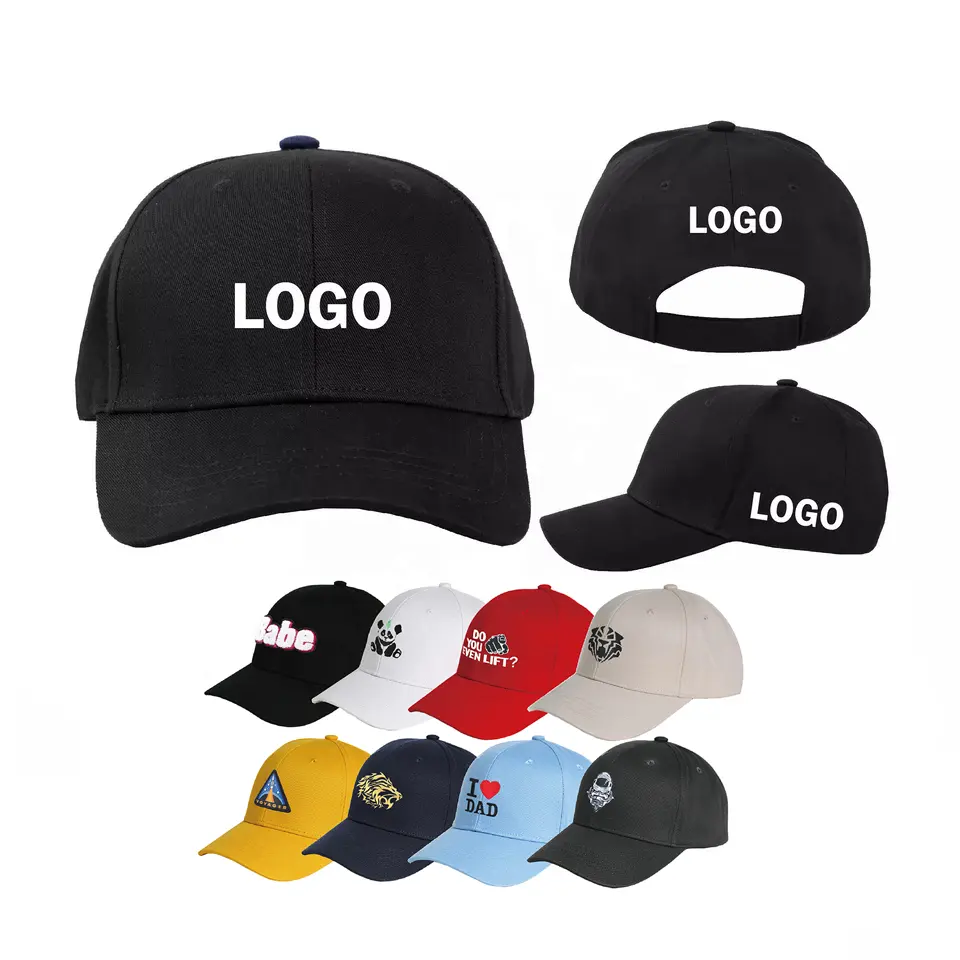 Outdoor Sports Baseball Caps 5 Panel Hats With Custom Embroidery Logo Snapback Label Patch Design