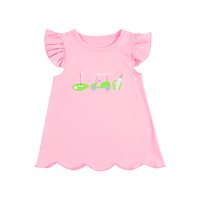 Ensembles de vêtements pour filles, style smock, design de boule d'été, vêtements pour enfants, ensembles de vêtements pour filles