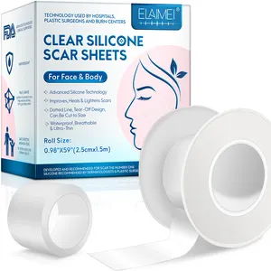 Reusable and Effective Removal New and Old Scars Medical Grade Advanced Silicone Scar Sheets Transparent Scar Strips Gel Tape