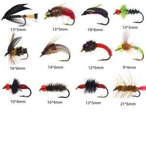 Amaker - Kit de Señuelos de Pesca de Plástico Artificial, Suaves, Tamaño 14, para Pesca con Mosca, Moscas Secas y Húmedas, Señuelos de Insectos, Trucha - Product Image 5