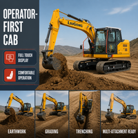 Excavatrice sur chenilles 910F 10T, machine de terrassement pour la construction, à vendre