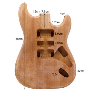 Cuerpo de <span class=keywords><strong>guitarra</strong></span> Ash ST personalizado, barril de <span class=keywords><strong>guitarra</strong></span> en blanco, cuerpo de <span class=keywords><strong>guitarra</strong></span> eléctrica sin terminar a la venta - Product Image 3