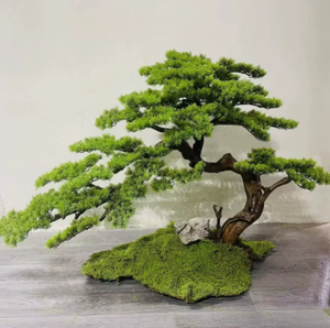 Künstliche Pflanze Tanne Podocarpus Großer Baum Simulation Yacca Bonsai Kiefer Topiary Landschaftsgestaltung Grünzeug für Innen- und Außendekoration - Product Image 2