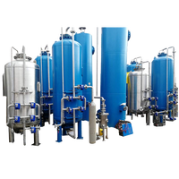 Systèmes de traitement de l'eau d'échangeur d'ions à lit mixte d'anions cationiques systèmes de filtre à eau colonne de verre de navire de résine échangeuse d'ions
