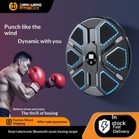 Cible de boxe électronique intelligente transfrontalière en ABS pour usage domestique, suspendue, anti-stress, avec fonction musicale, DM-MB009, fabriquée à Yongkang