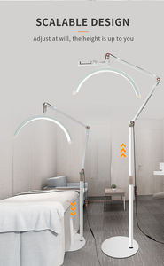 Lampe lunaire pour extensions de cils, modèle explosif, lampe demi-lune avec support de téléphone, support de sol pour salon de beauté, lampe pour extensions de cils - Product Image 5