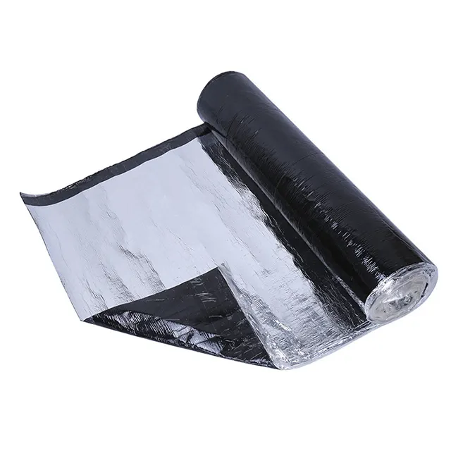 sbs modified asphalt self-adhesive waterproof film The roof of the bungalow is waterproof Aluminum film building material