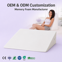 Modernes Dreieckiges King-Size-Keilkissen aus Festem Memory-Schaum für Schlafzimmer, Nacken- und Rückenstütze
