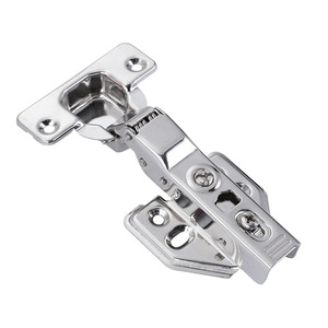 Herrajes para Muebles, Bisagra Metálica Resistente para Armario, Copa de 35mm, 4 Orificios, Bisagra Fija para Gabinete - Product Image 1