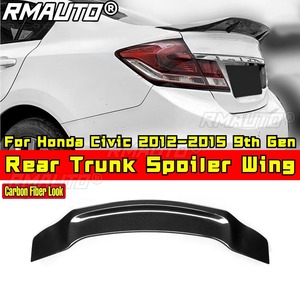 สปอยเลอร์หลังสำหรับ Honda Civic 2012-2015 รุ่นที่ 9 สปอยเลอร์ฝากระโปรงท้าย ปีกหลังคา ชุดแต่งรถยนต์ - Product Image 2