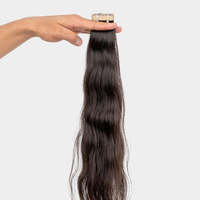Rasakan Keaslian, Alami, dan Bebas Bahan Kimia dengan Ekstensi Rambut Asli India 100% Virgin, Seamless PU Tape, dan Natural.