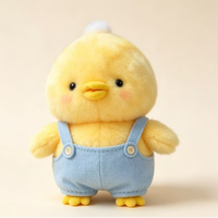 Broche en peluche poussin jaune Kedi en gros, avec sac et accessoires vestimentaires, petite poupée poussin en peluche avec broche