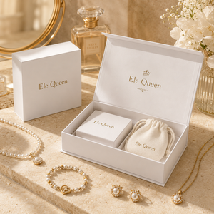 Custom Jewelry Packaging Set Magnetic Flip Lid <b>Box</b> with Inner Drawer <b>Box</b> and Velvet Pouch for jewelry brands gift packaging - Product Image 1