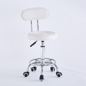 Sillas <span class=keywords><strong>de</strong></span> Salón <span class=keywords><strong>de</strong></span> Belleza al por Mayor, <span class=keywords><strong>Silla</strong></span> Giratoria con Ruedas y Elevación, Sillas Redondas Hechas a Mano <span class=keywords><strong>para</strong></span> Manicuristas con Respaldo - Product Image 3