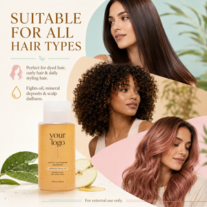 Deep Cleansing Shampoo Clarifies Scalp <b>Removes</b> Oil Hard Water Minerals Restores Soft Shine Sulfate Free Detox Cleansing Shampoo - Product Image 6