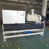Unité de refroidissement à vis refroidie par eau avec pompe centrifuge et panneau de commande haute précision pour un contrôle précis de la température de l'eau pour les grands volumes