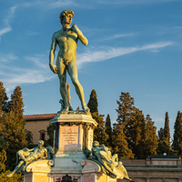 Décoration intérieure Sculpture occidentale grandeur nature Statue en bronze de David