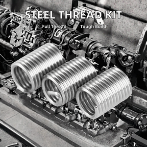 Insertos de Rosca de Acero Inoxidable 304, Métricos/UNC, Helicoidales, DIN8140/ISO 8686, Kit de Reparación de Roscas - Product Image 3