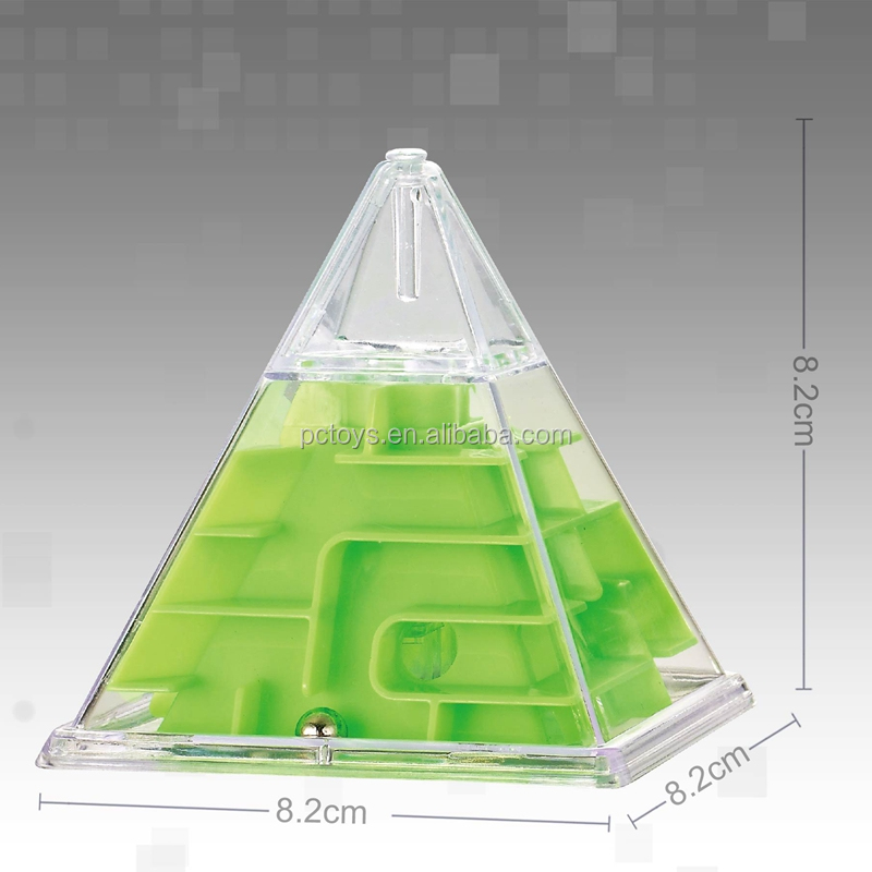 Образовательная игрушка в подарок, развивающий маленький металлический шар, ручная пластиковая прозрачная игра, 3d лабиринт-кубик