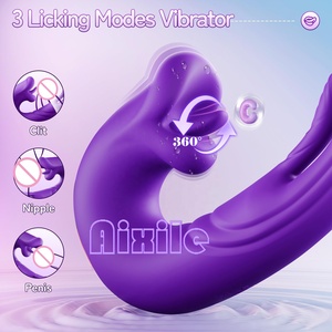 Vibrateur pour femmes, jouet sexuel pour adultes, vibromasseur langue avec 5 modes <span class=keywords><strong>de</strong></span> vibration et 10 modes <span class=keywords><strong>de</strong></span> stimulation, pour stimulation clitoridienne, anale et du point G. - Product Image 5