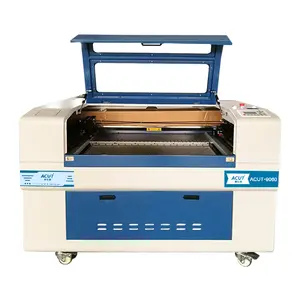 Máquina de gravação a laser co2 para madeira, preço do distribuidor 9060 80w 100w