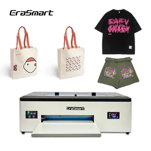 Erasmart 1390 L1800 Dx5打印头打印机数字t恤印刷机热转印A3 Dtf印刷机