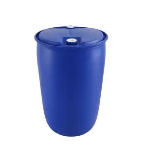 160l 250kg 210 litri 8.5kgs un tipo a testa stretta approvato nuovo tamburo di plastica vuoto blu per lo stoccaggio dell'acqua