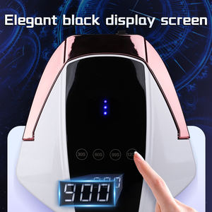 Lampu kuku LED UV 96W profesional kualitas tinggi desain logam dioperasikan baterai untuk Salon lampu diskon besar - Product Image 4