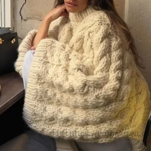 Pull en tricot à col rond et manches longues pour femme, best-seller, tendance, coupe ample - Product Image 6