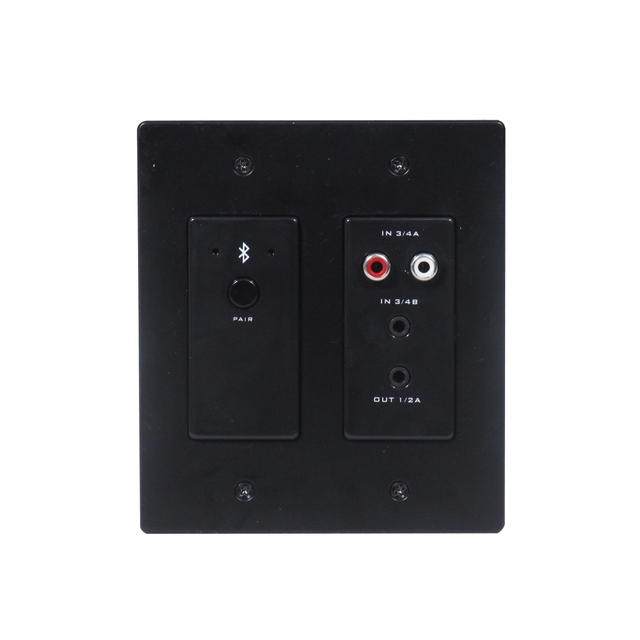 Adopt Advanced V5.0 Bluetooth Technology Dante Audio Network Wireless Wall Panel with RCA and 3.5mm TRS Stereo Input