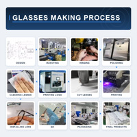 Lunettes de lecture en plastique, lunettes pour presbytie, lunettes prêtes à l'emploi, monture légère, emballage personnalisé avec logo pour un usage quotidien