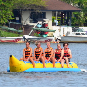 Tongcai Bouée gonflable tractable pour 2 personnes avec corde, en PVC, épaisseur 0,3 pouce, pour sports nautiques, bateaux et lacs/rivières - Product Image 2