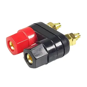 Doble Banana Binding Post Doble Banana Plug Terminal Conector Amplificador Terminal Banana Altavoz Enchufe Jack