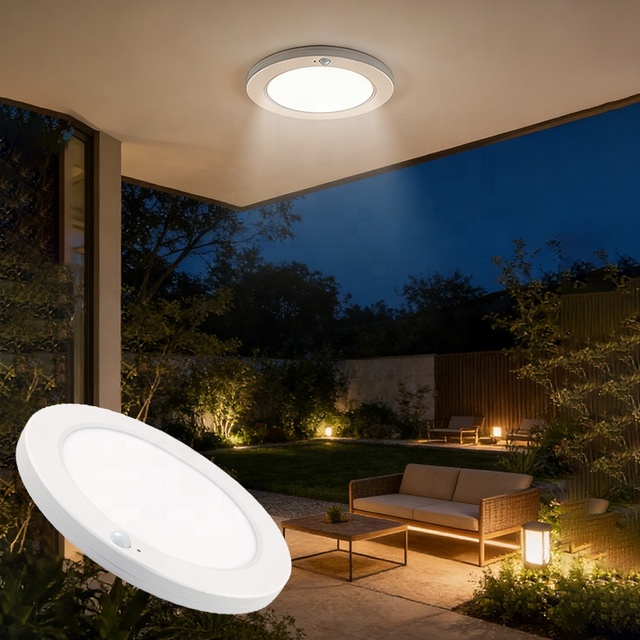 Slim LED Ceiling Recessed Downlight With Motion Sensor White 10w/15w/18w Adjustable Switch 3000K Warm White Surface Down Light