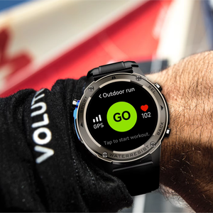 Pria 24H Monitor jantung pelacak kebugaran olahraga tahan air Smartwatch BT panggilan baterai tahan lama GPS Relojes jam tangan pintar 2025 - Product Image 1
